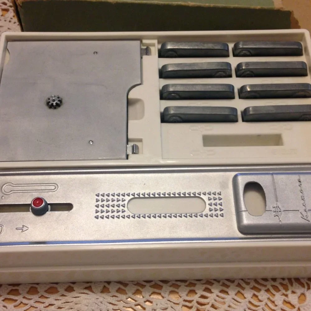Vintage Buttonholer, Kenmore Model 17501 Sewing Machine plus accessory box